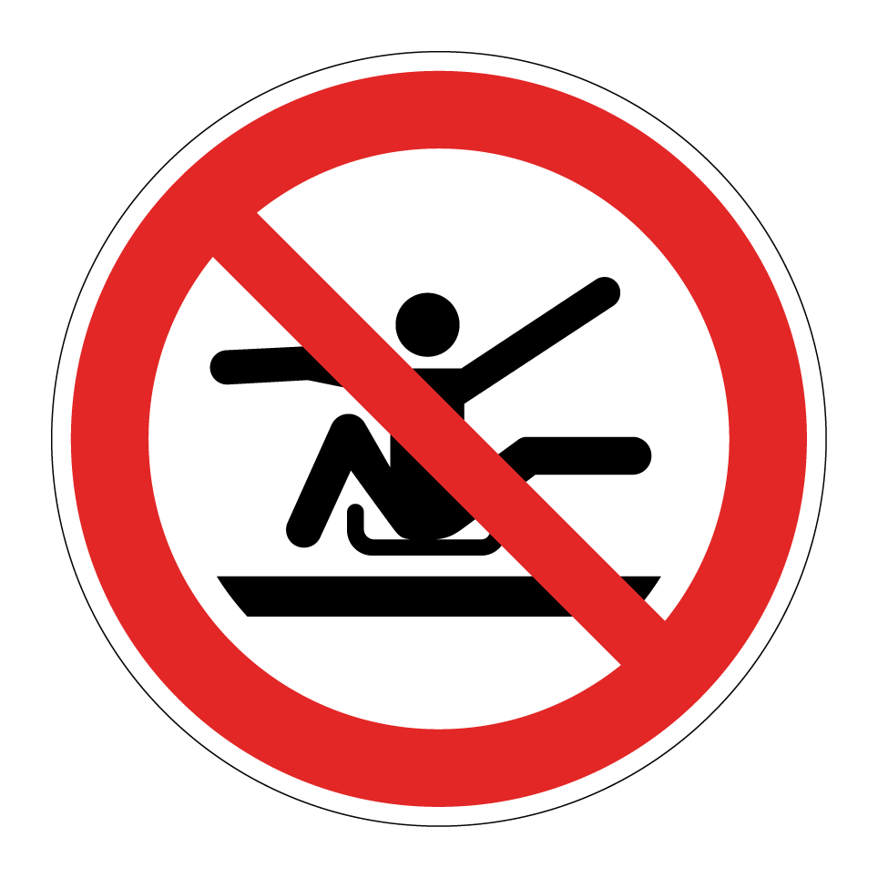 P046 Do not stretch out of toboggan
