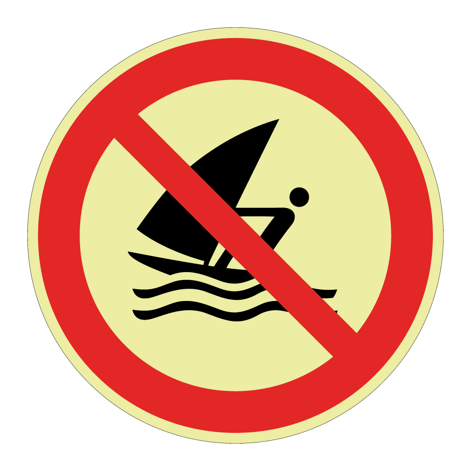 P054 No windsurfing