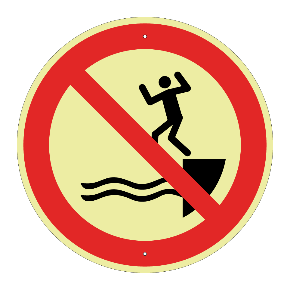 P061 No jumping into water