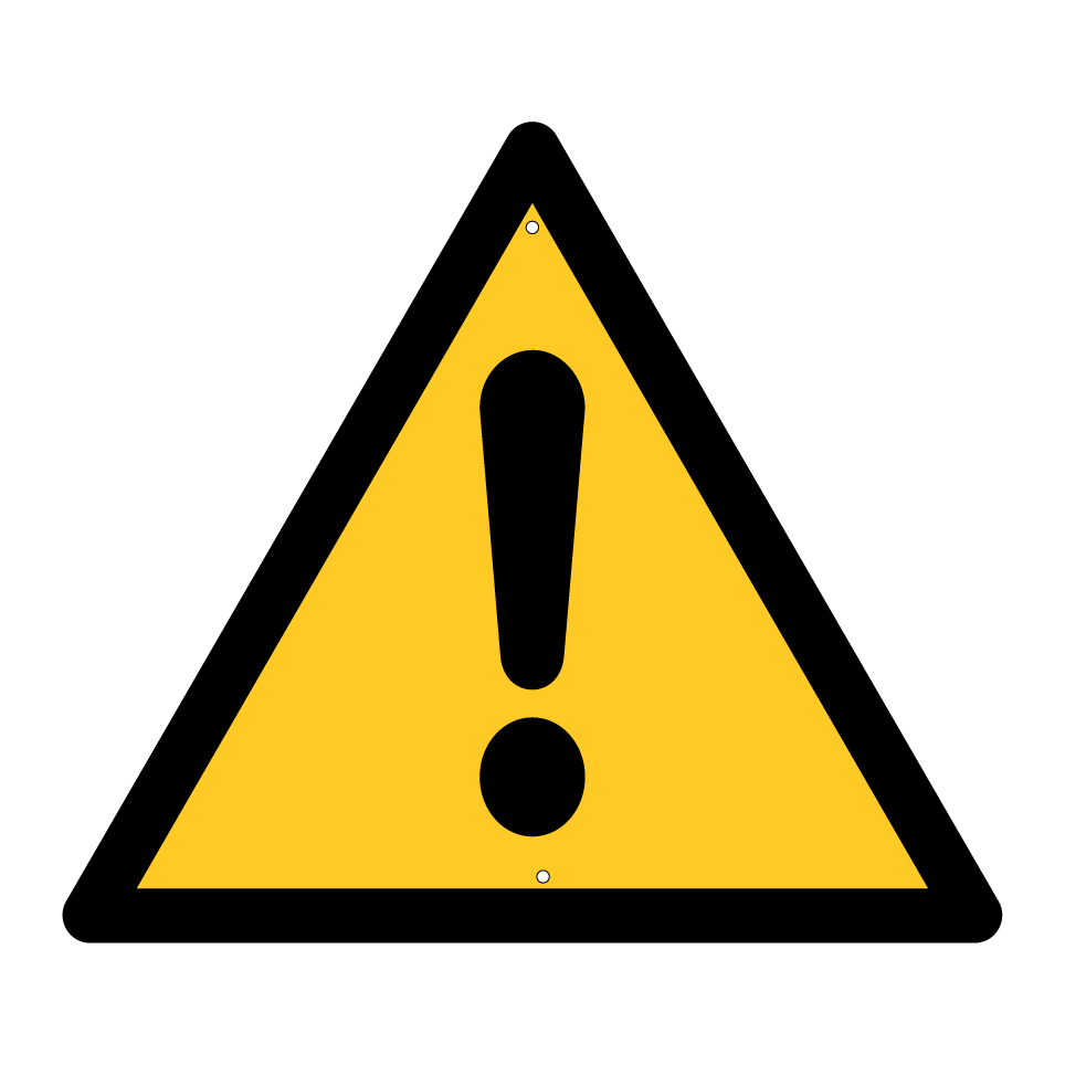 W001 General warning sign