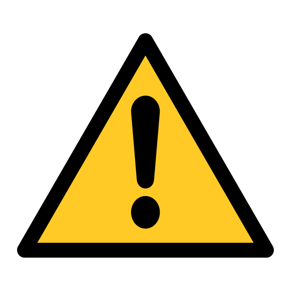 W001 General warning sign