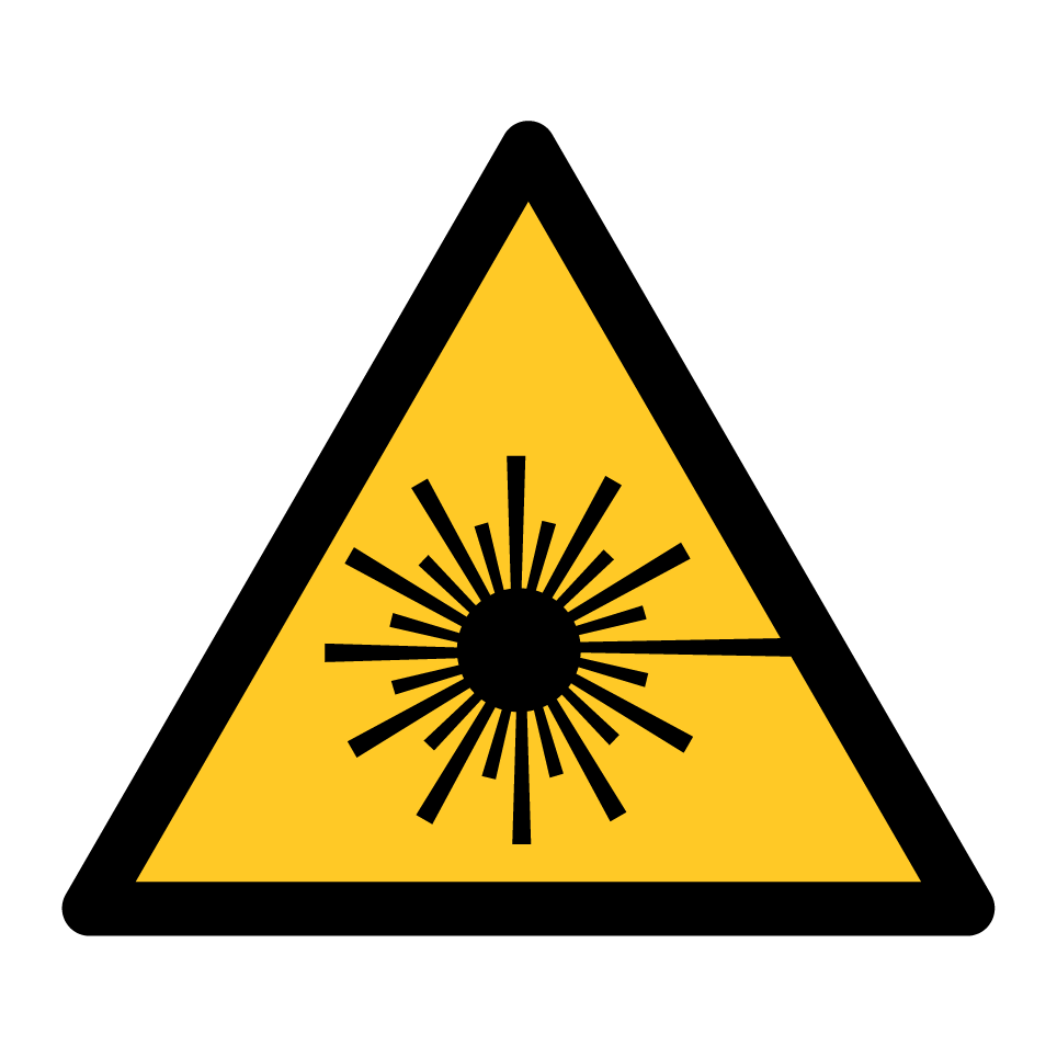 W004 Warning Laser beam