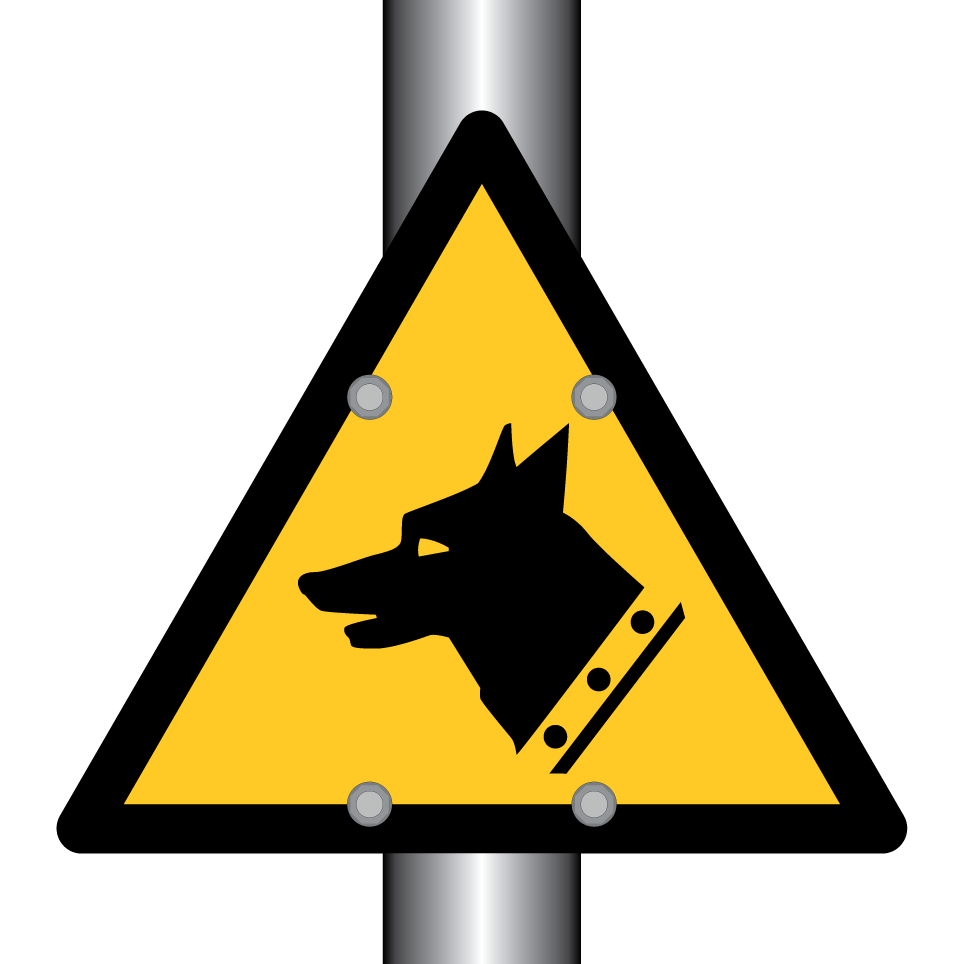 W013 Warning Guard dog