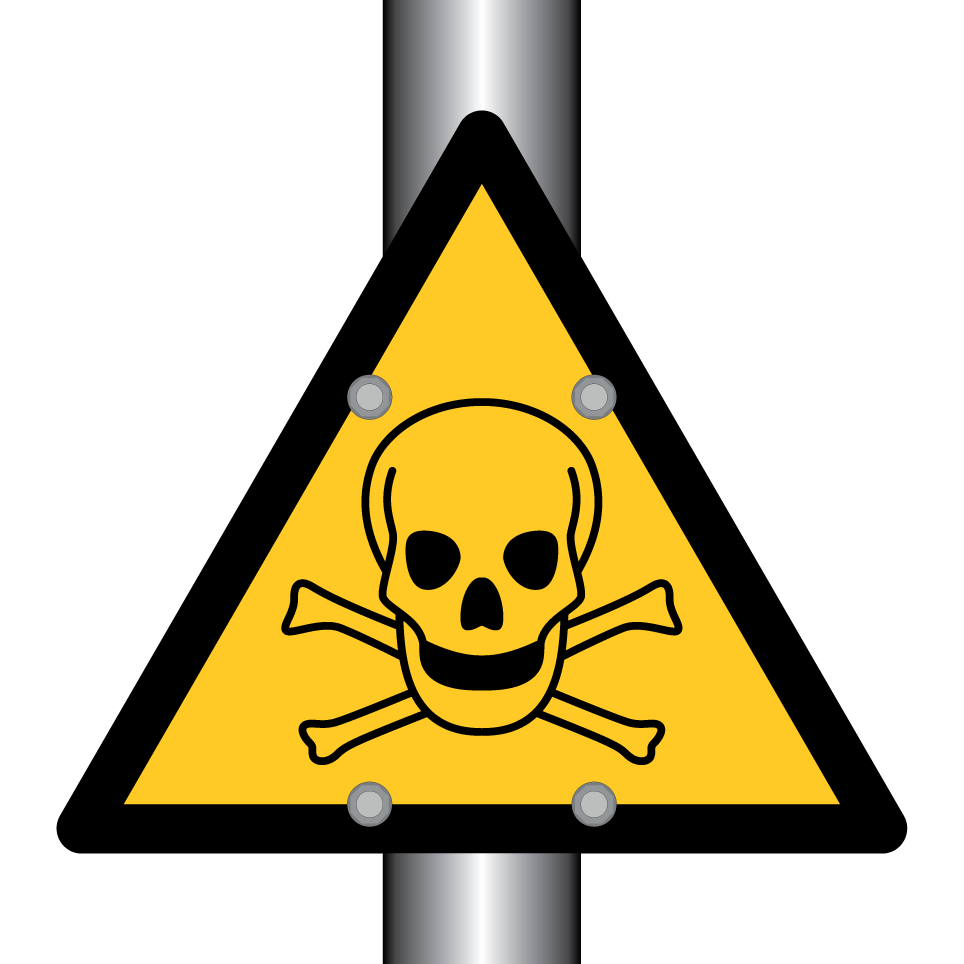 W016 Warning Toxic material