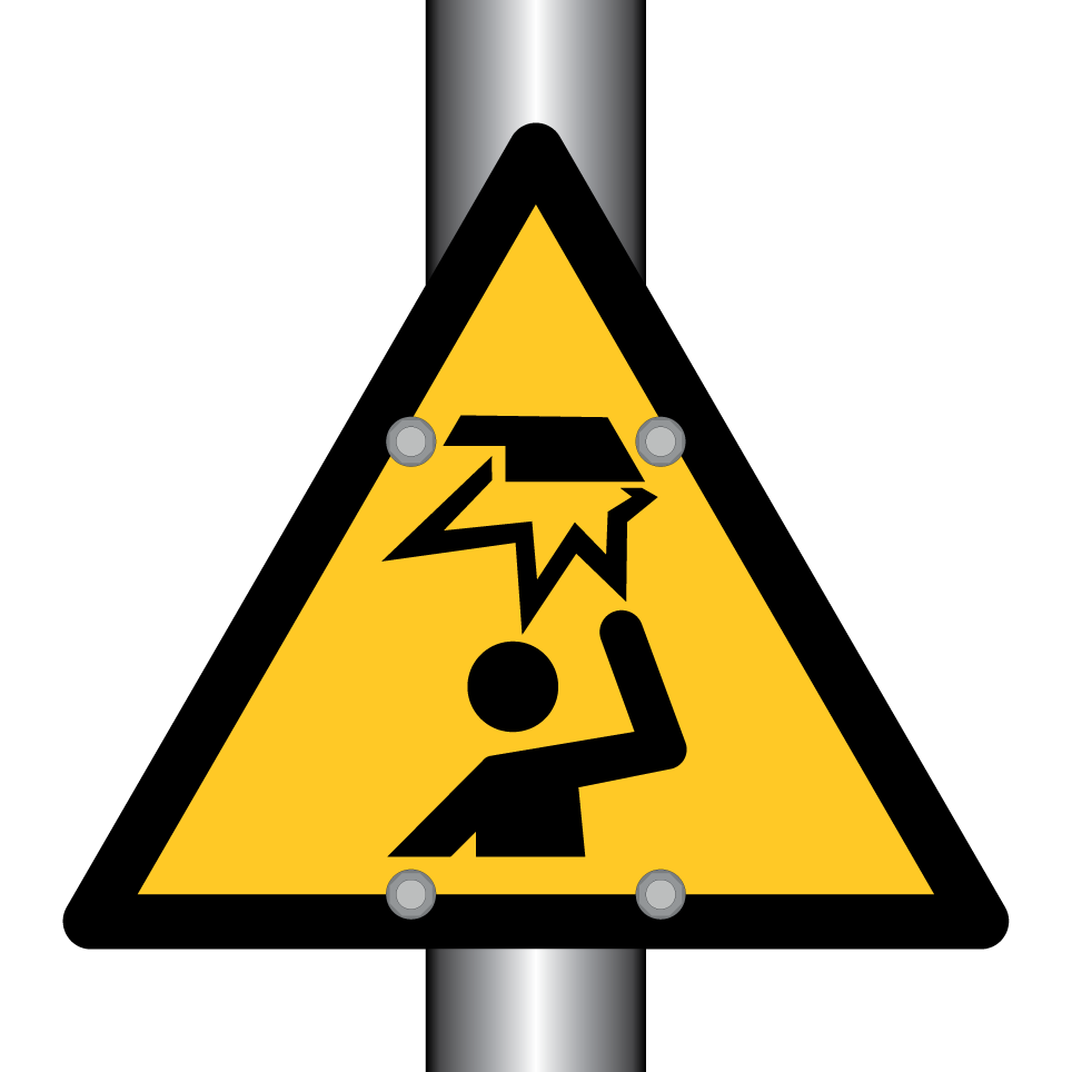W020 Warning Overhead obstacle