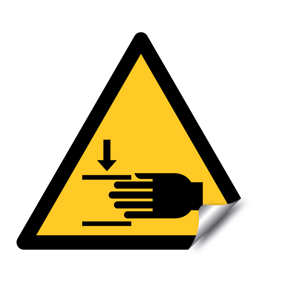 W024 Warning Crushing of hands