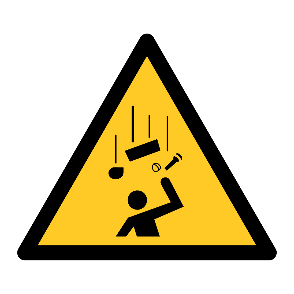 W035 Warning Falling objects