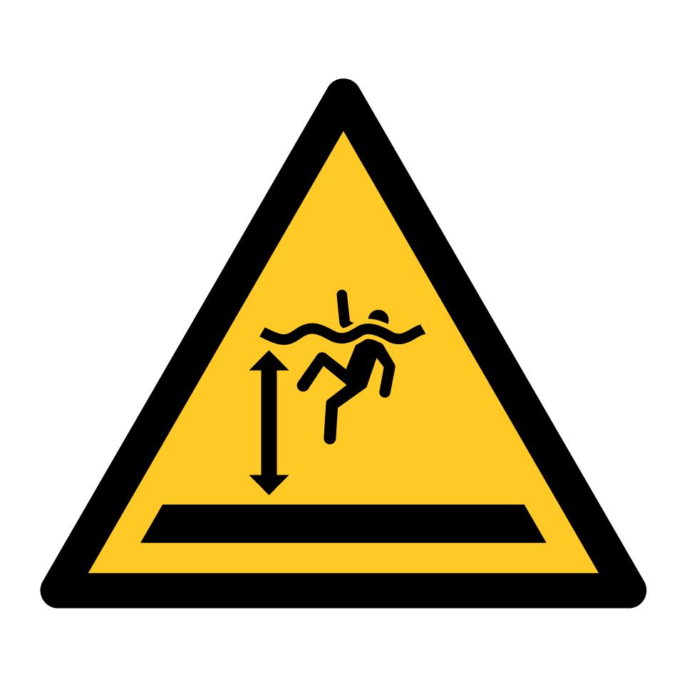 W047 Warning Deep water