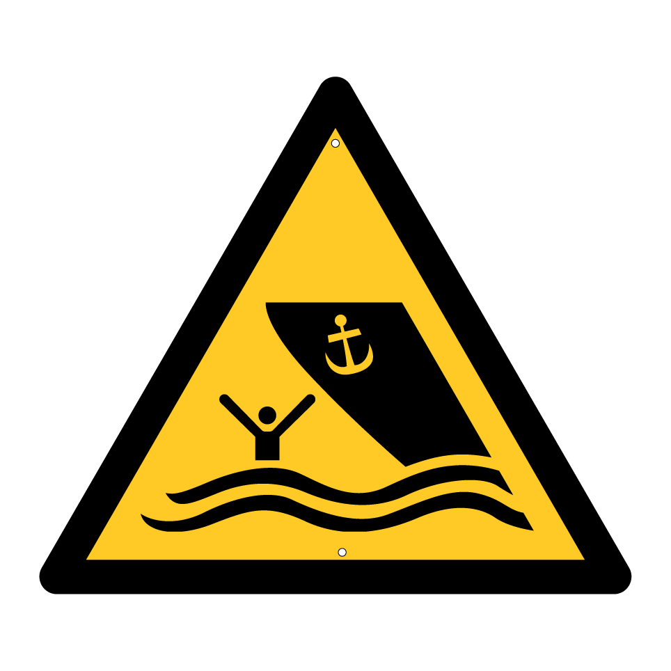 W058 Warning Boating area