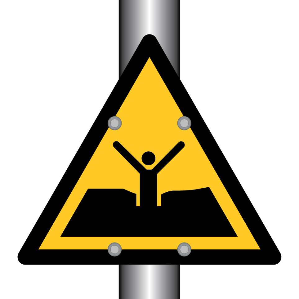 W061 Warning Quicksand or mud/deep mud or silt