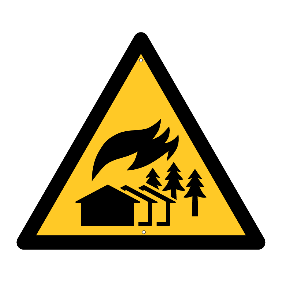 W073 Warning Large-scale fire zone