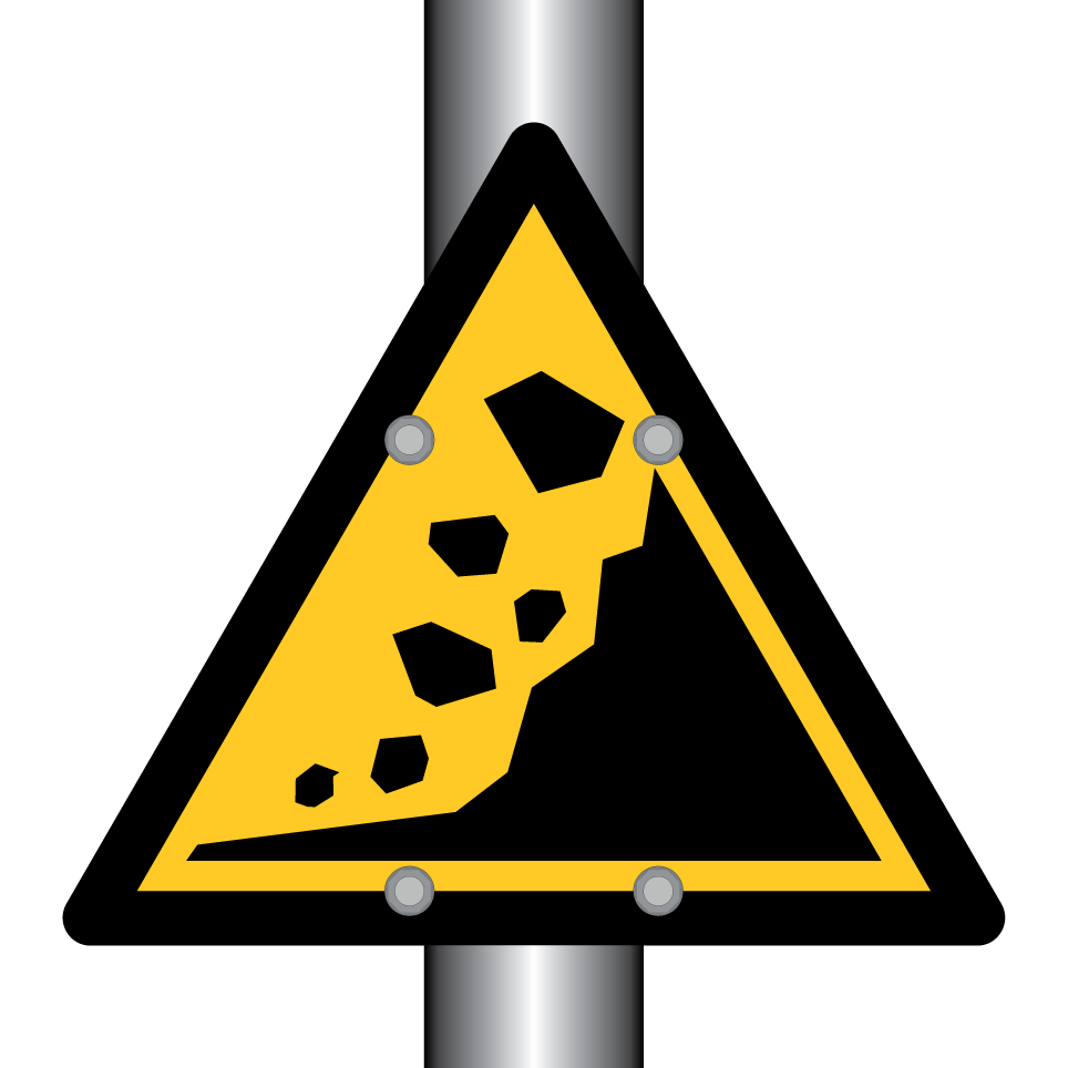 W078 Warning Landslide zone