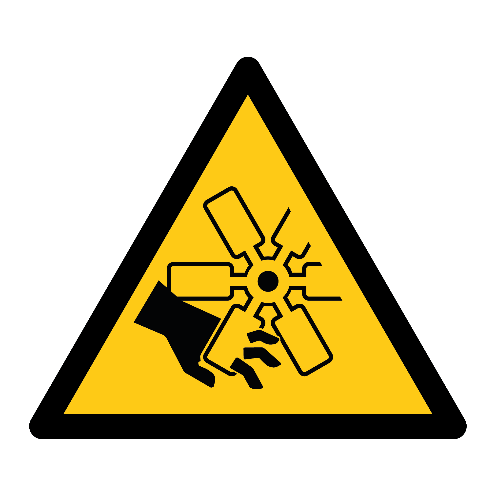 W088 Warning Moving blades