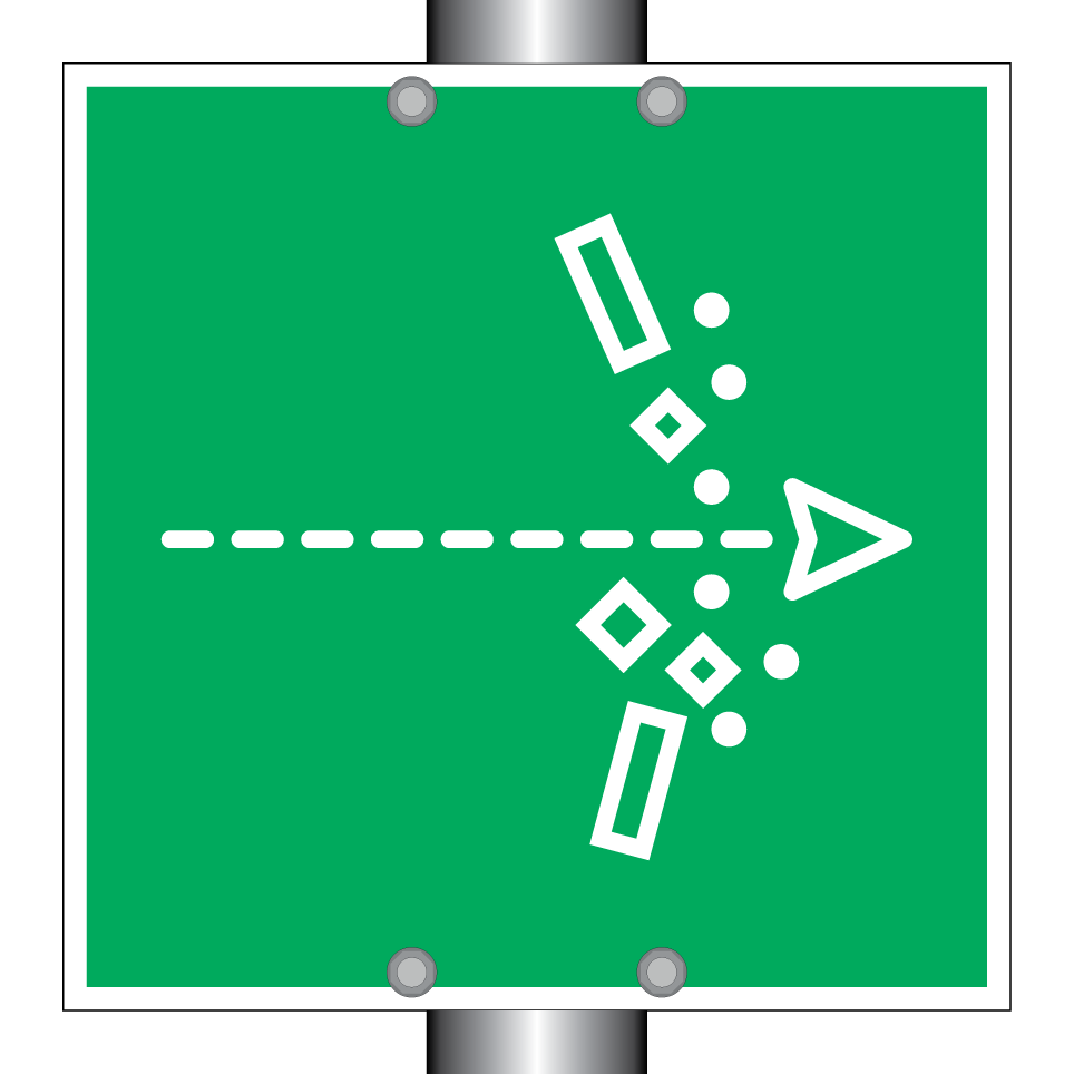 Emergency exit – break through