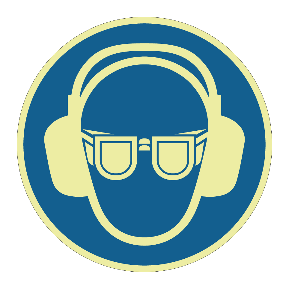 Wear ear and eye protection