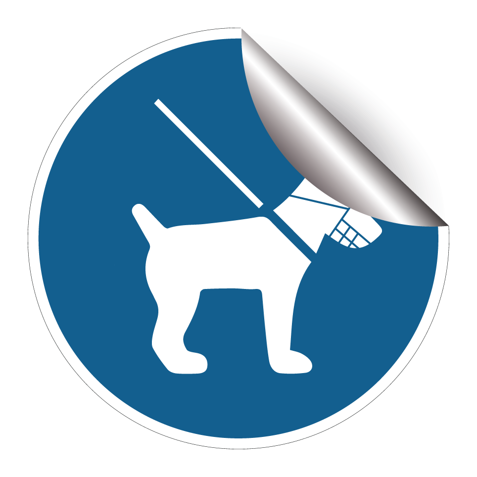 Dog must be muzzled and leashed