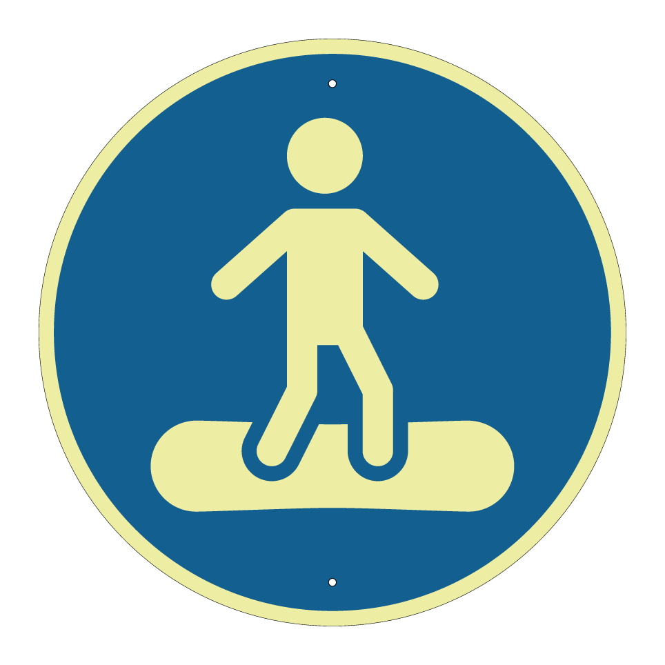 Snowboard use permitted