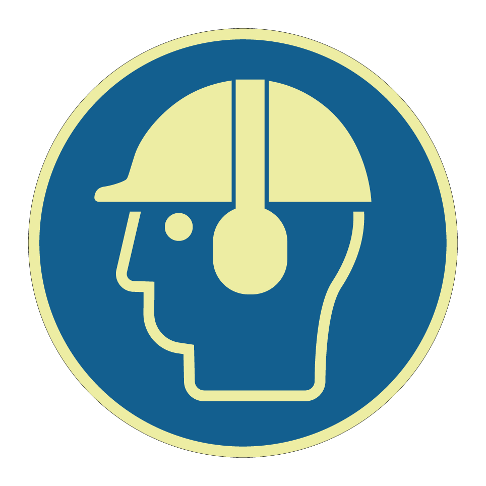 Wear helmet with ear protection