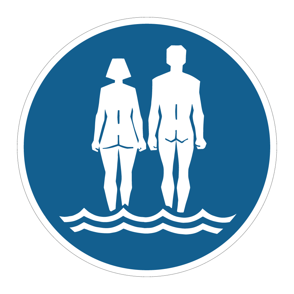 Nudist bathing