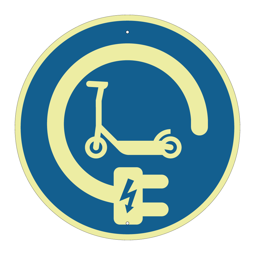 Electric scooter charging station