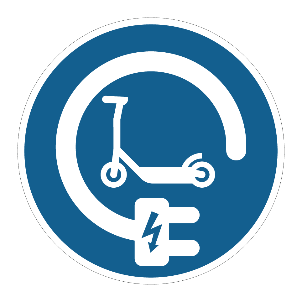Electric scooter charging station