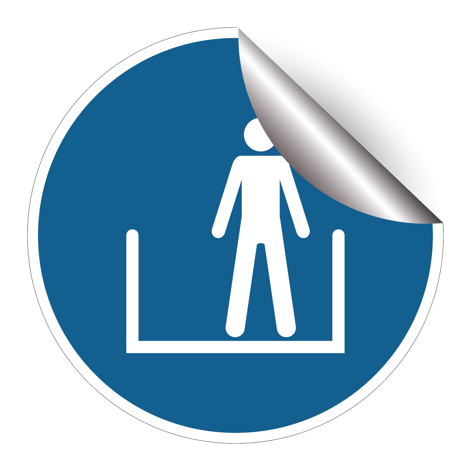 Stand inside designated area