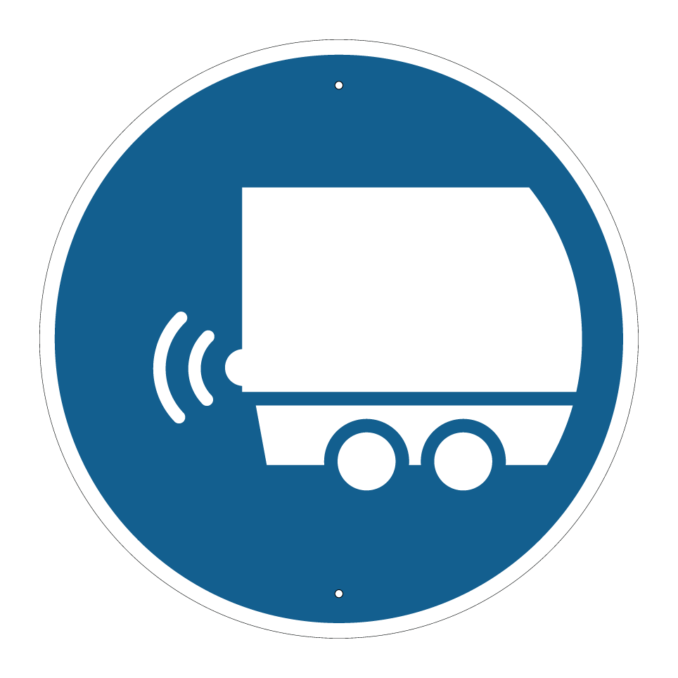 Vehicle with reversing alarm