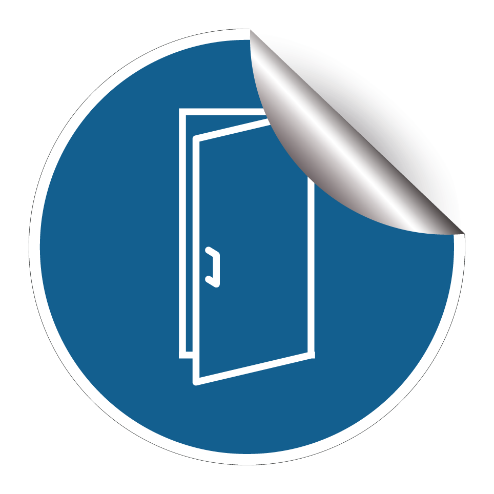 Door must remain open