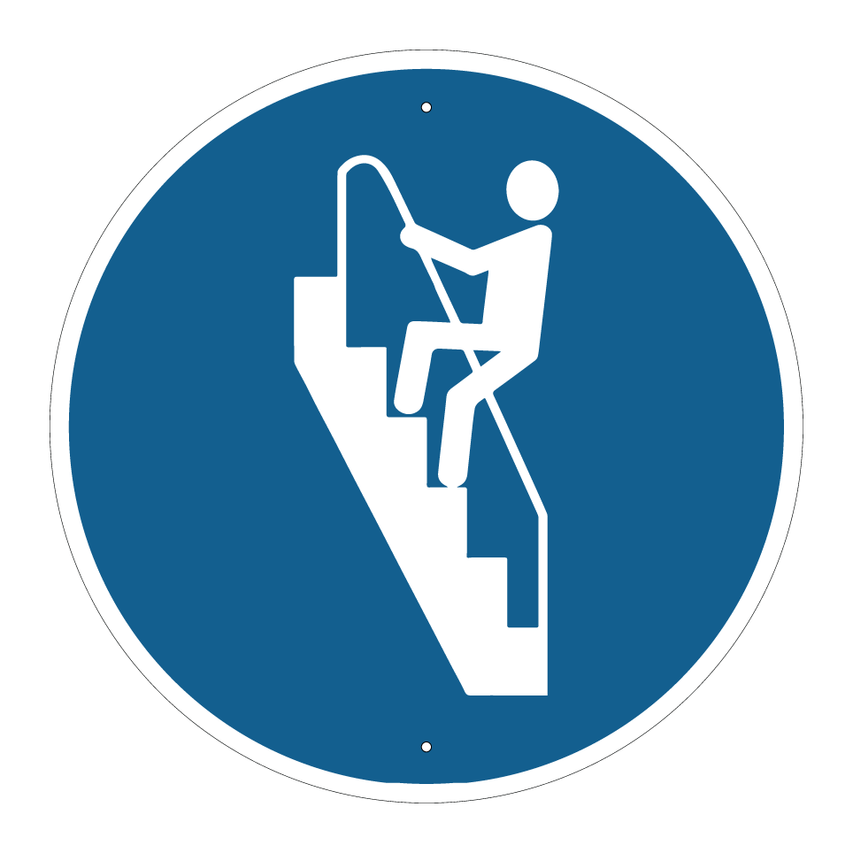 Use handrail on stairs