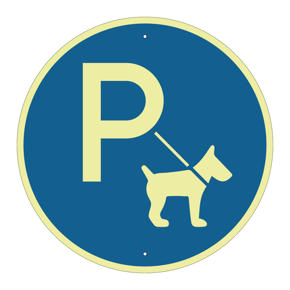 Dog parking area