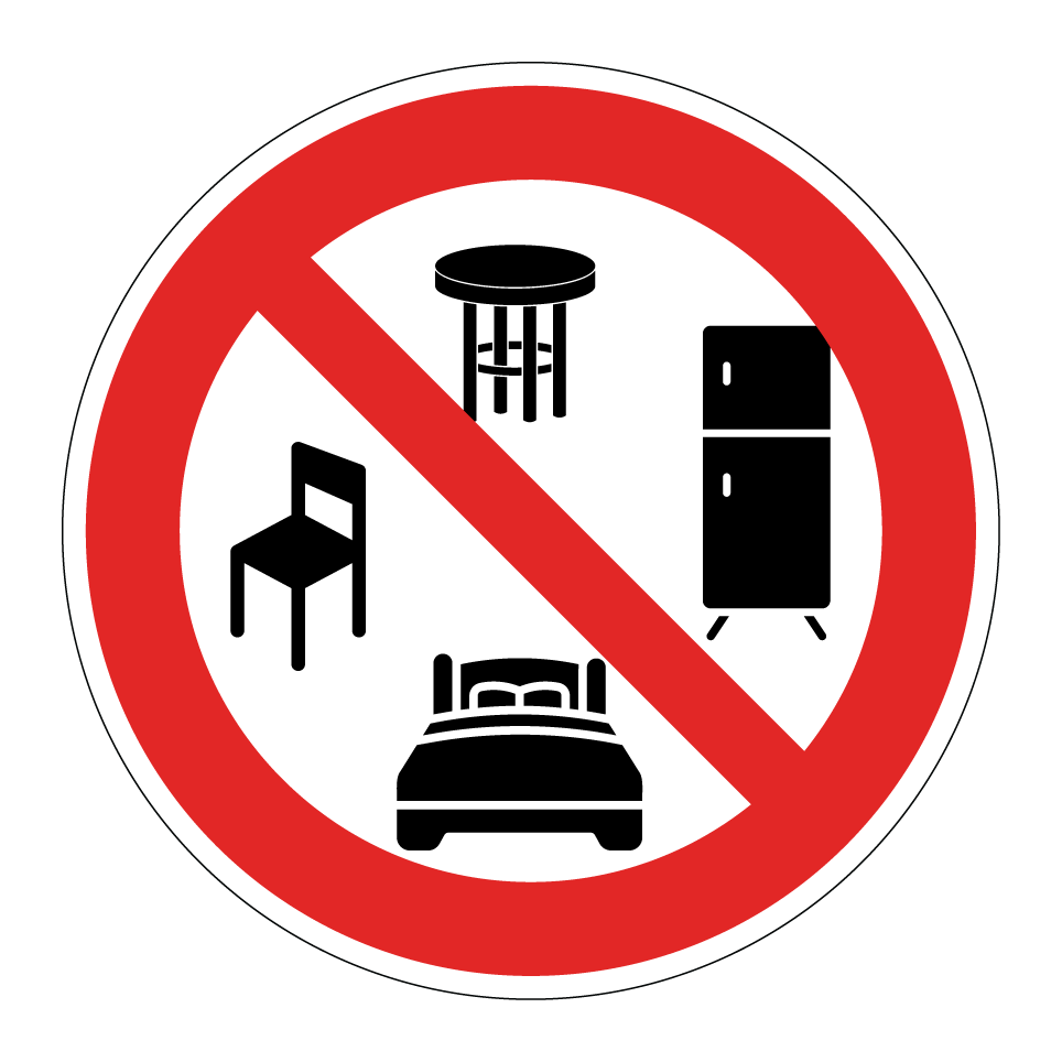 No furniture disposal