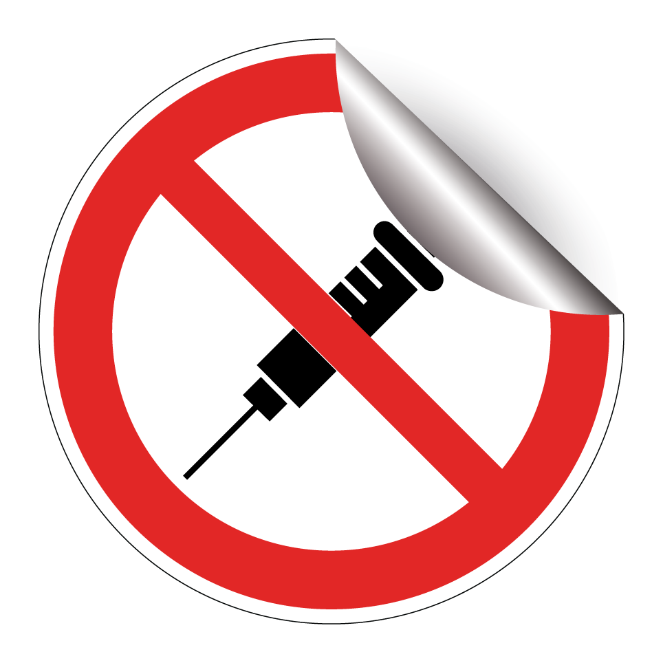 No syringes
