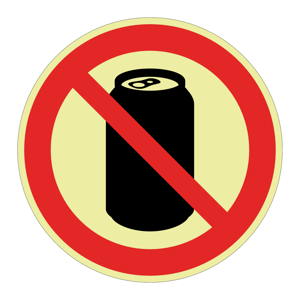 No canned drinks