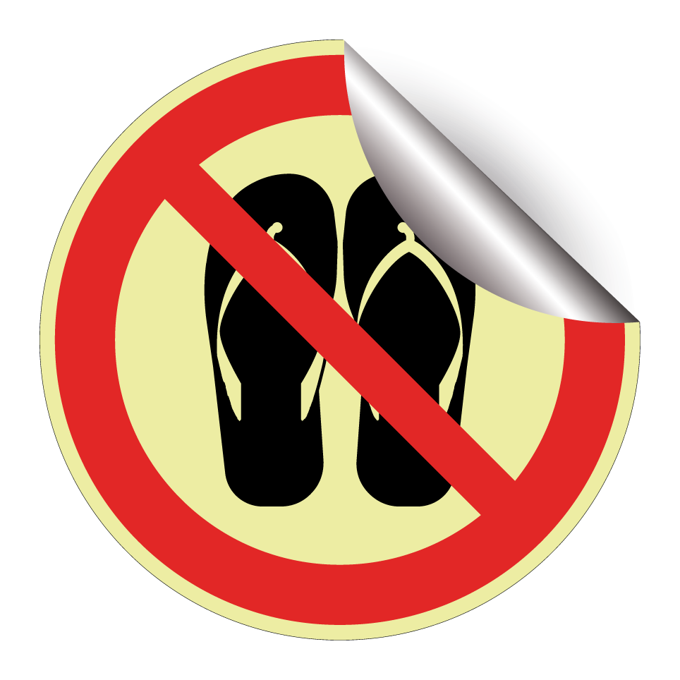 No flip flops