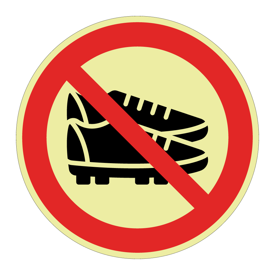 No football shoes