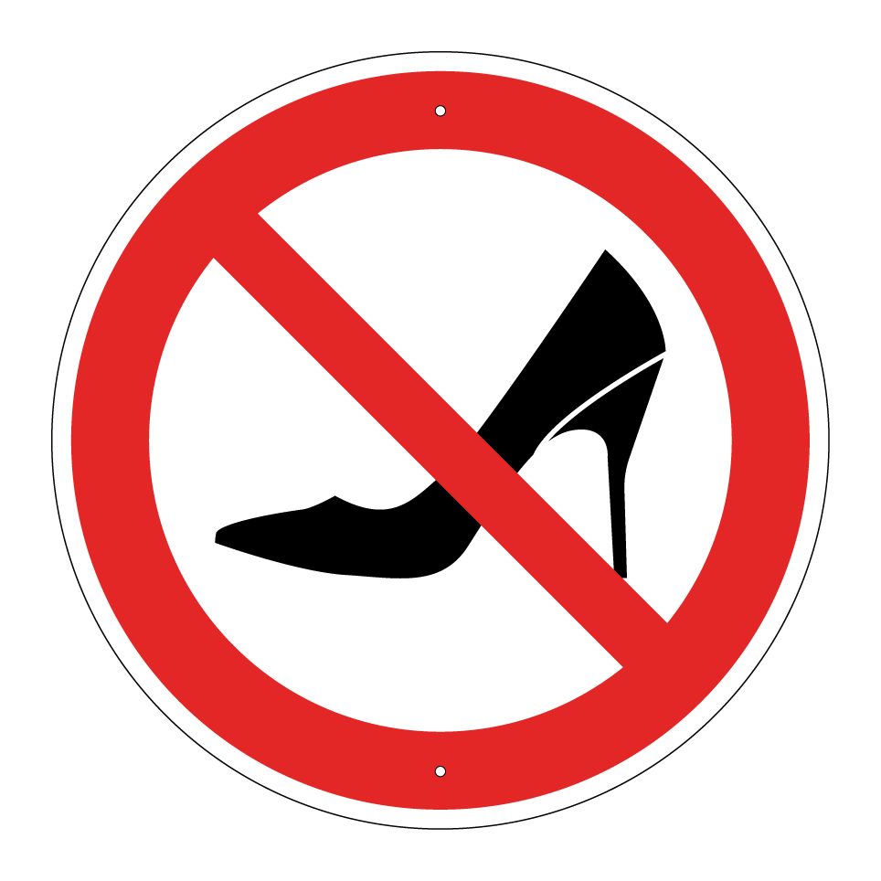 No high heels