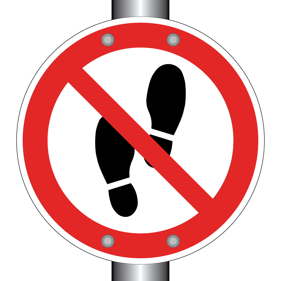 No walking