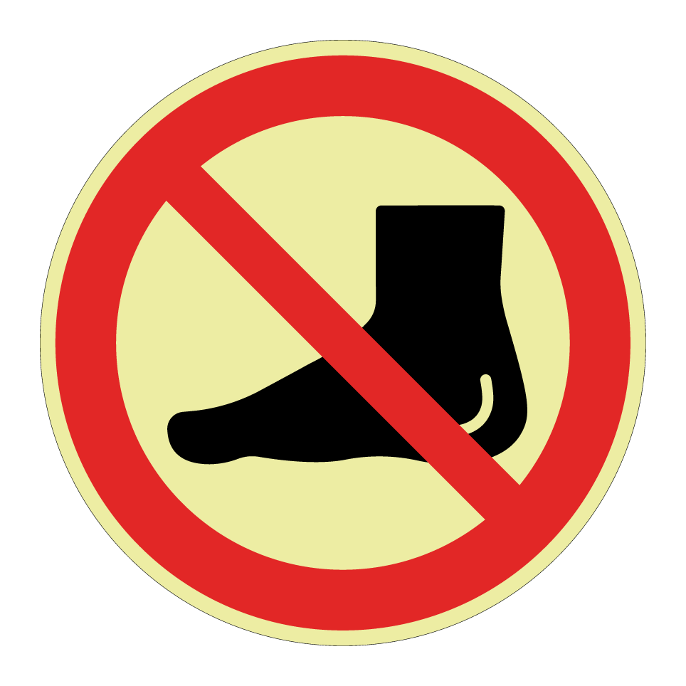 No bare feet