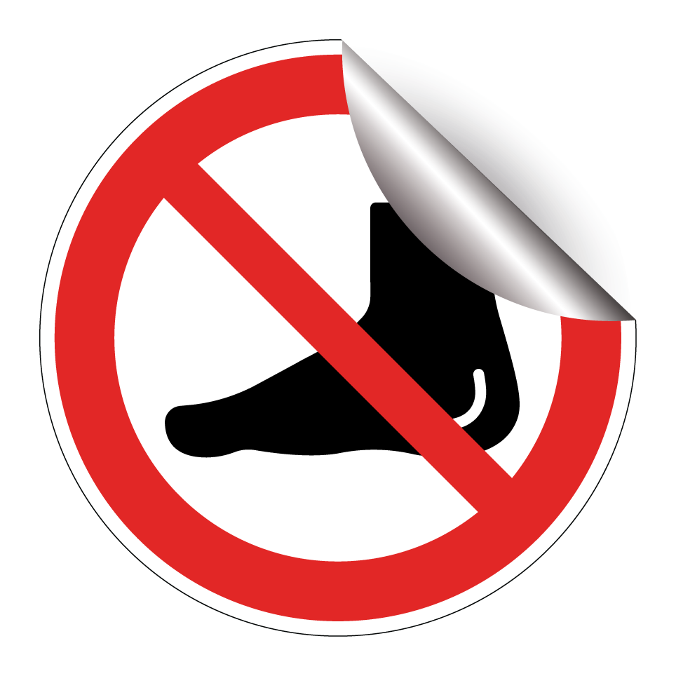 No bare feet