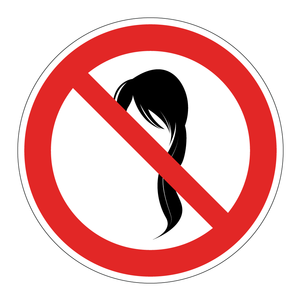 No loose hair
