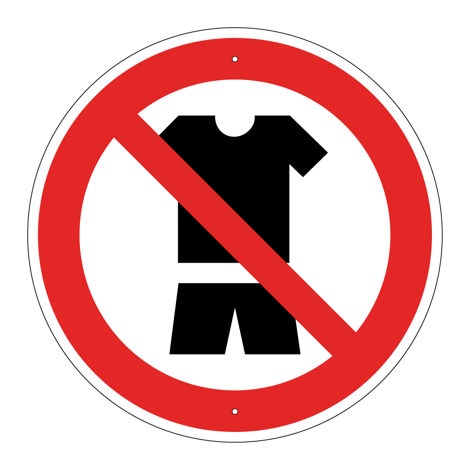 No casual clothing