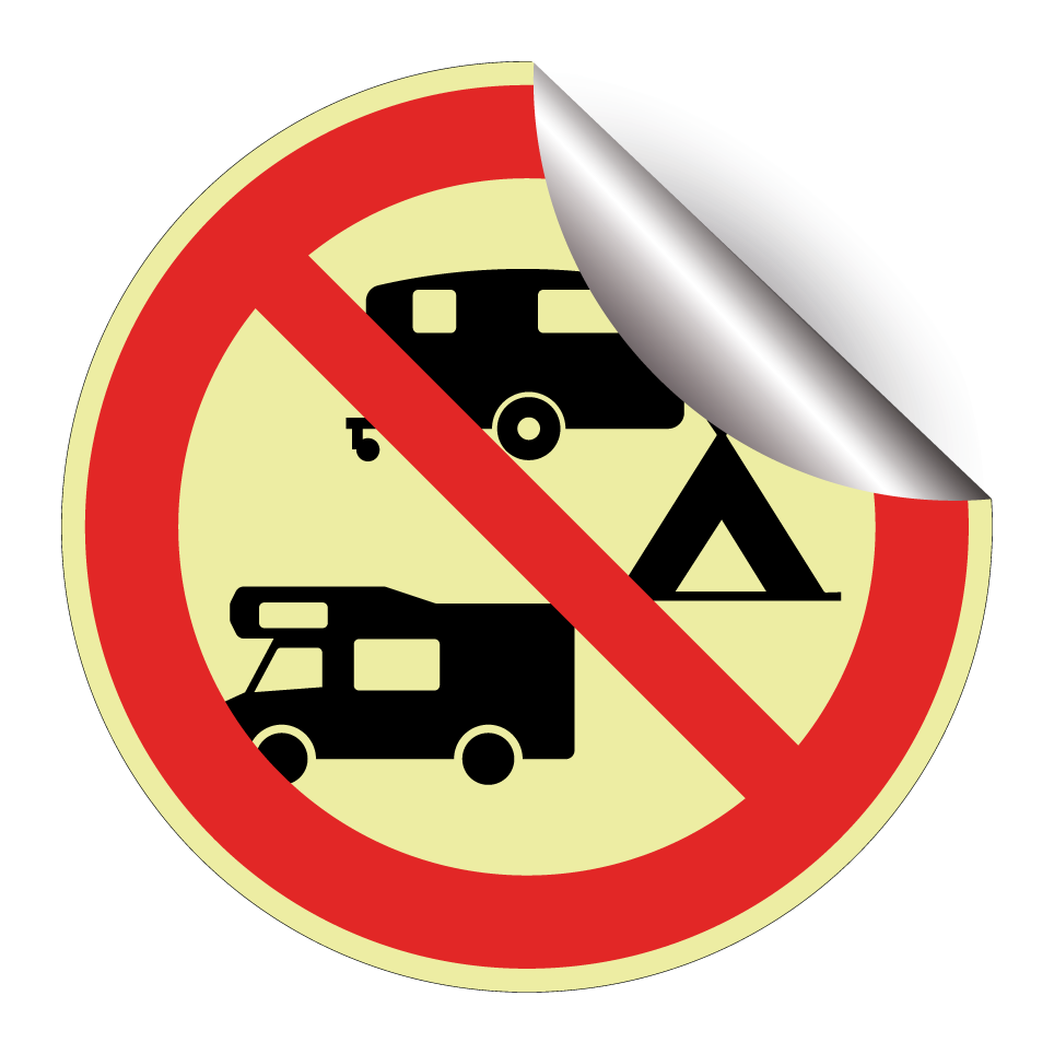 No camping or caravans