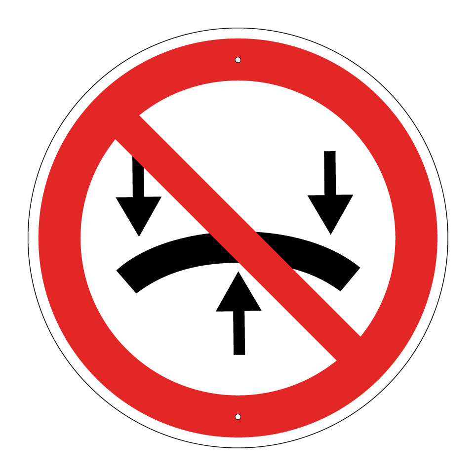 No bending stress