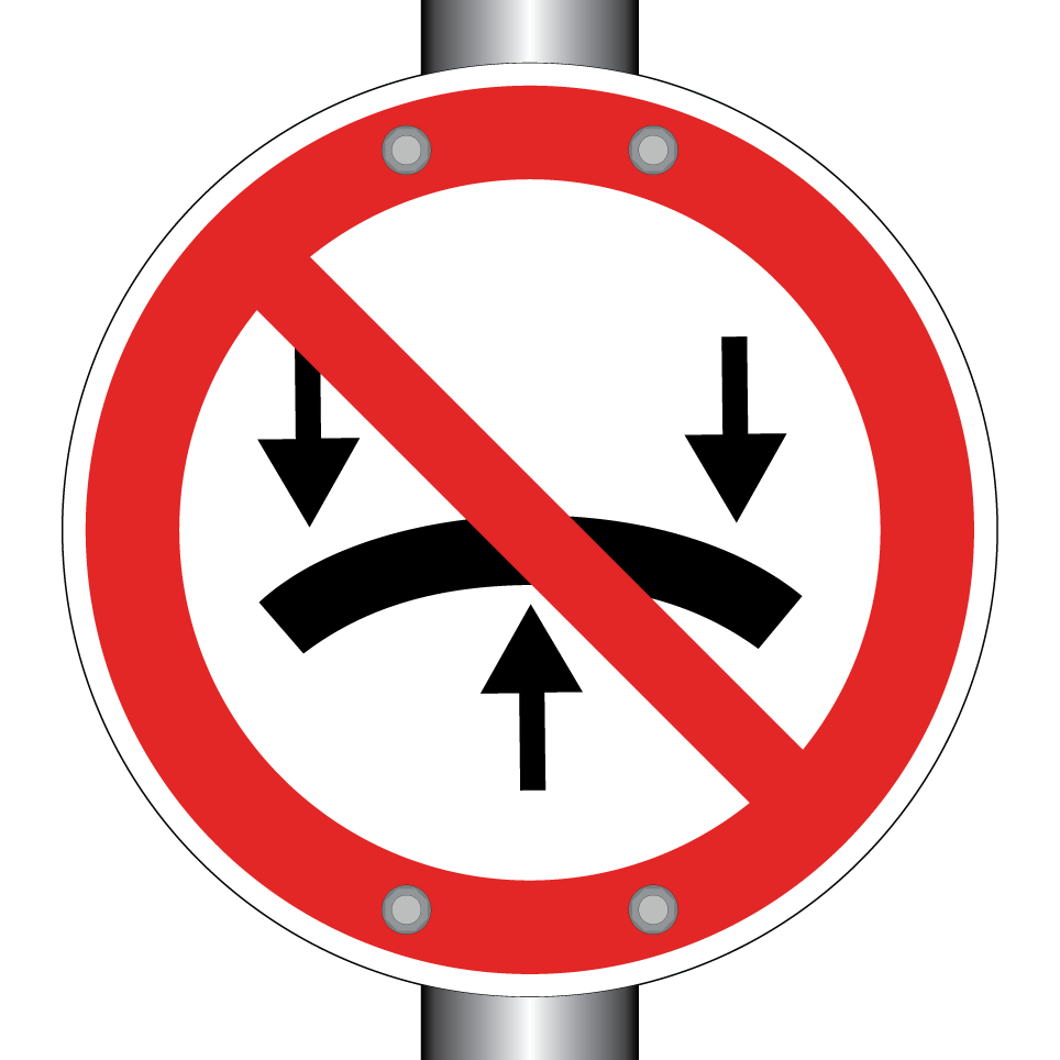 No bending stress