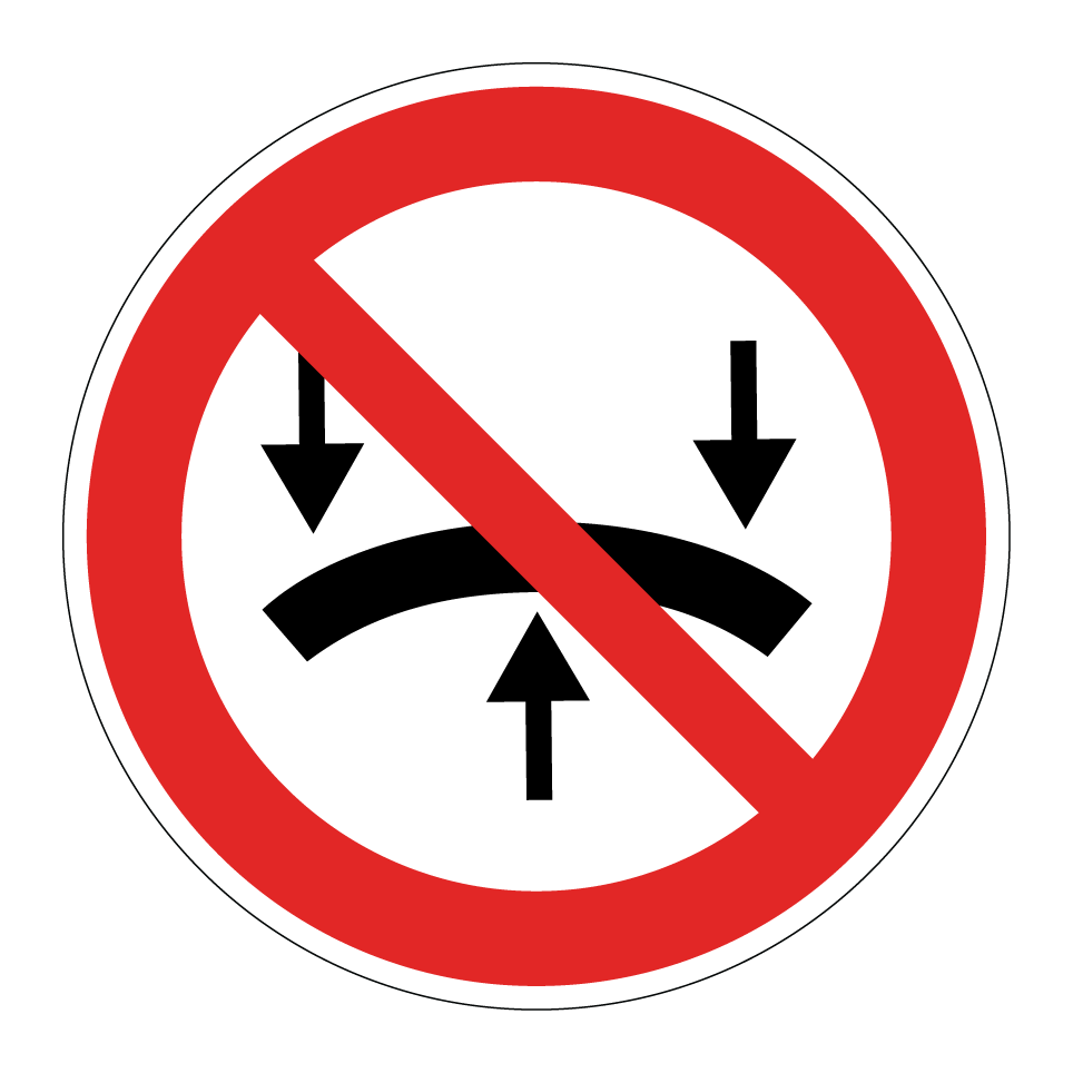 No bending stress