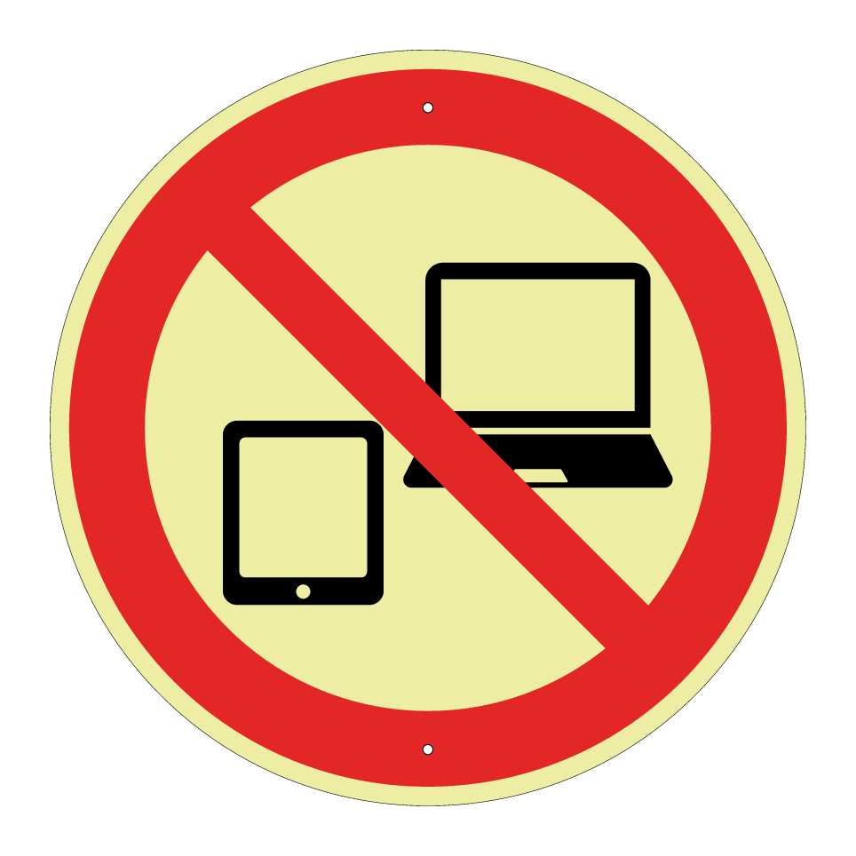 No electronic devices