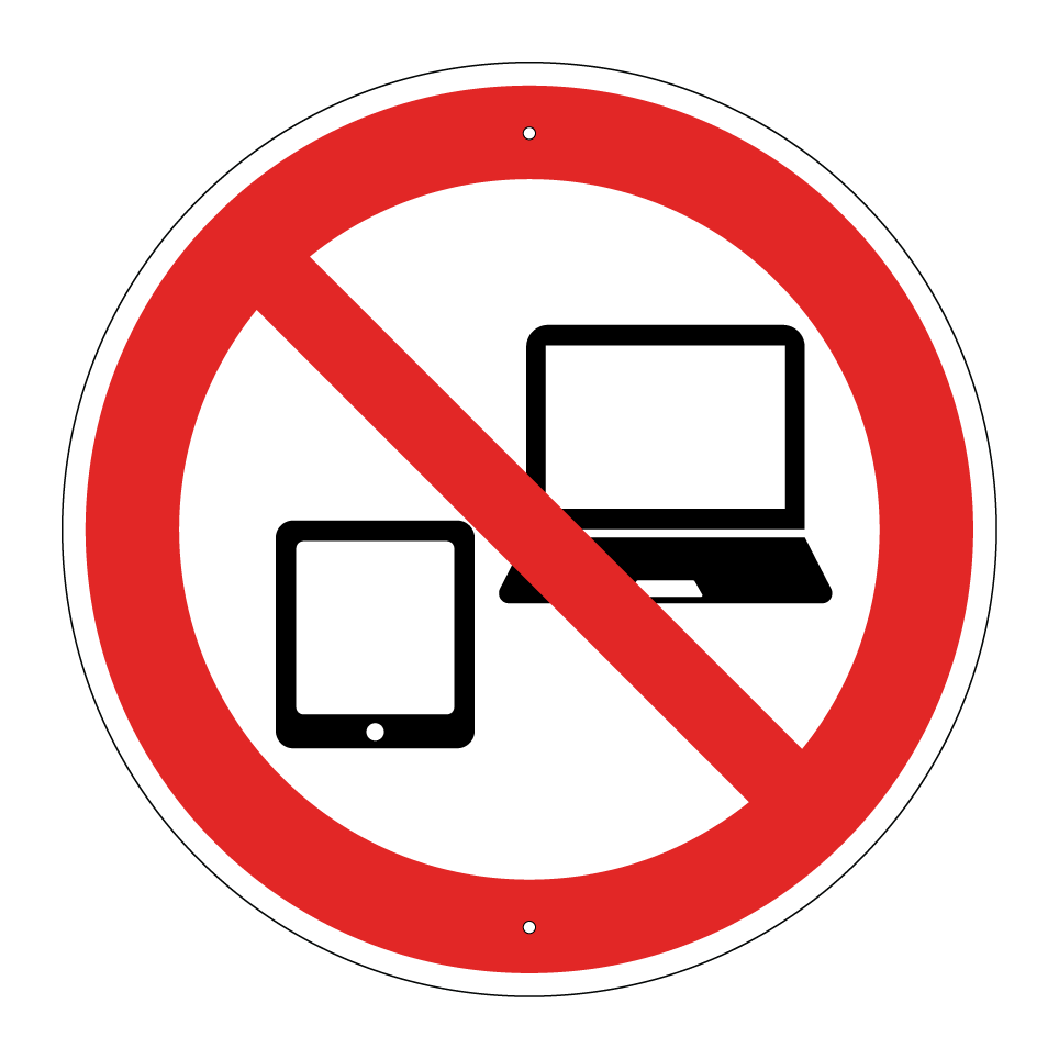 No electronic devices