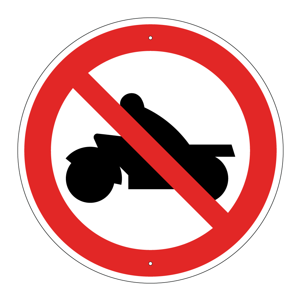 No motorcycles