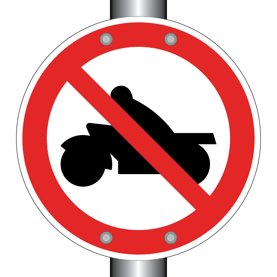 No motorcycles