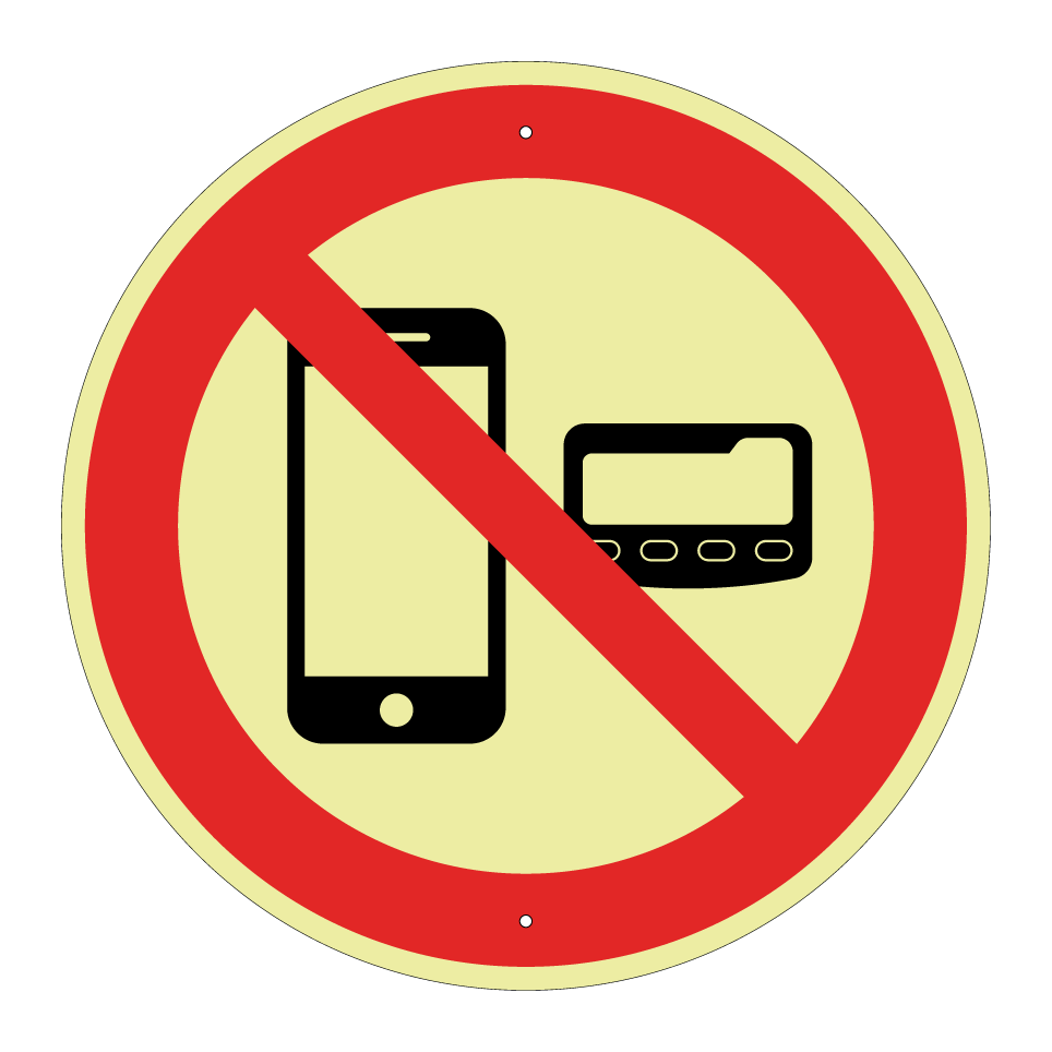 No mobile phones or pagers